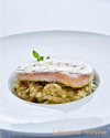 Thon frais mi-cuit, risotto safrané